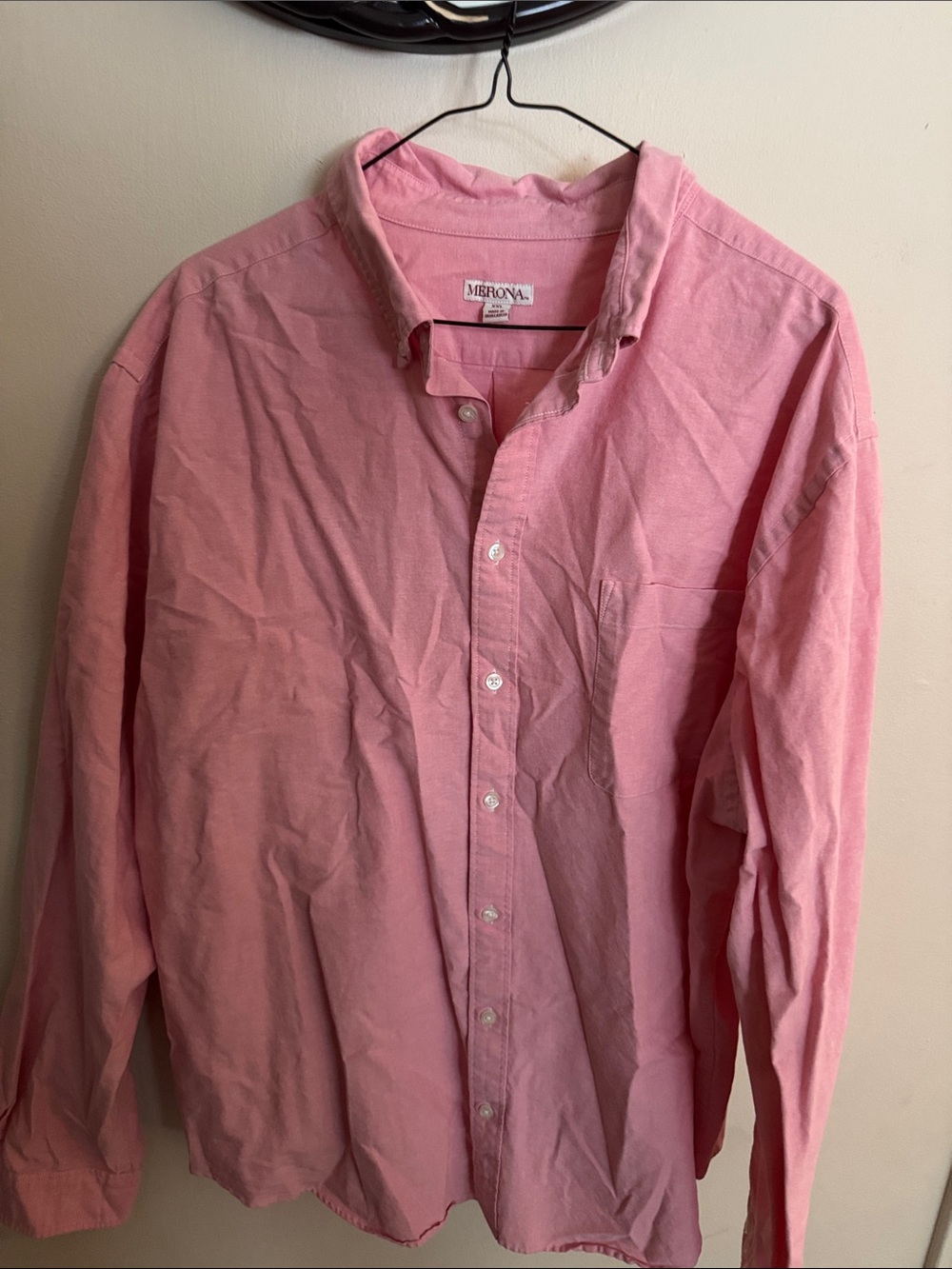 Merona Men's Pink Oxford Button-Down Shirt